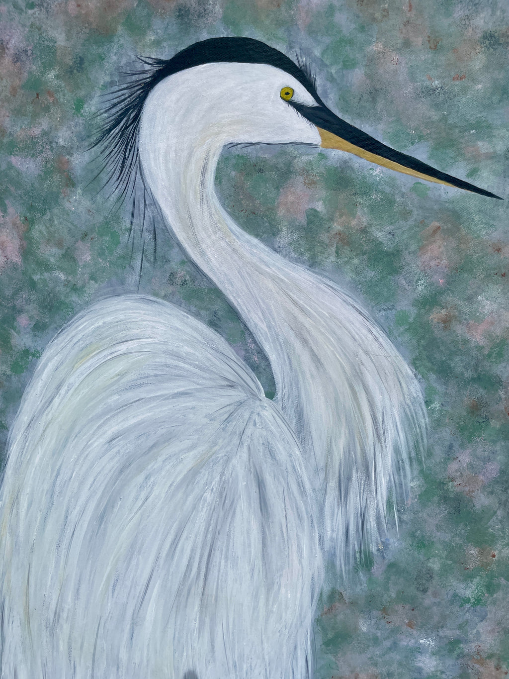 Ruffled White Heron