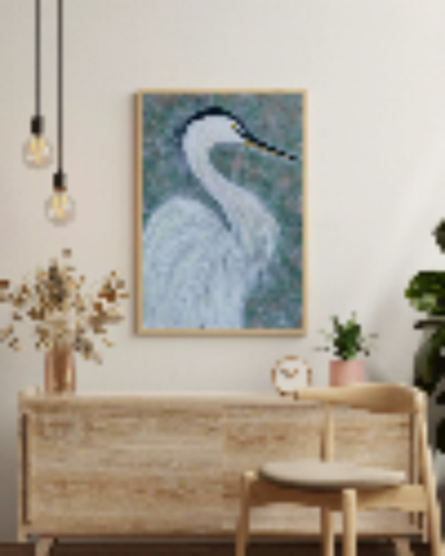Ruffled White Heron