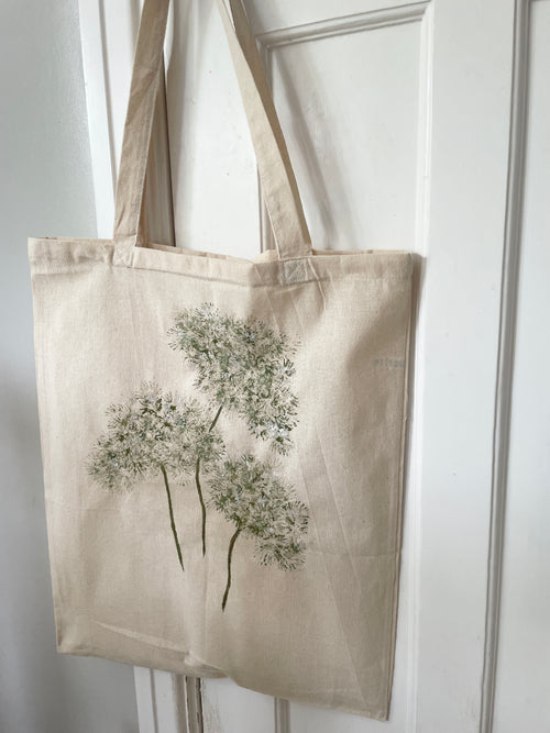 Arty Tote Bag - Cow Parsley