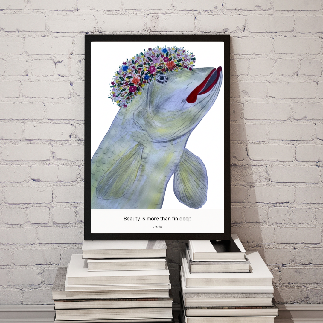 Beauty Is More Than Fin Deep - Premium Art Poster