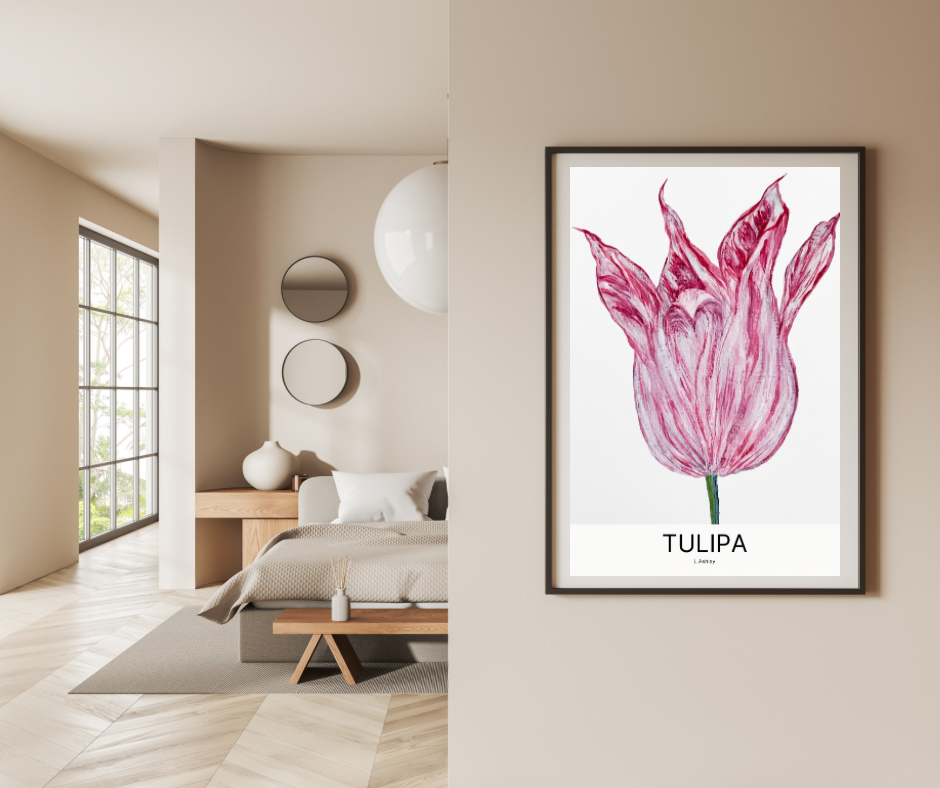 Vintage Tulip - Premium Poster Print
